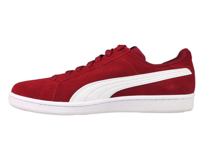 Puma Smash SD 361730 18 Tibetan Red Puma White Sneakers De Luxe