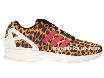 M21365 adidas ZX Flux 8K Textile Black Vivid Berry Running White