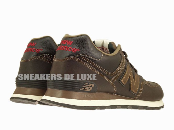 new balance brown leather