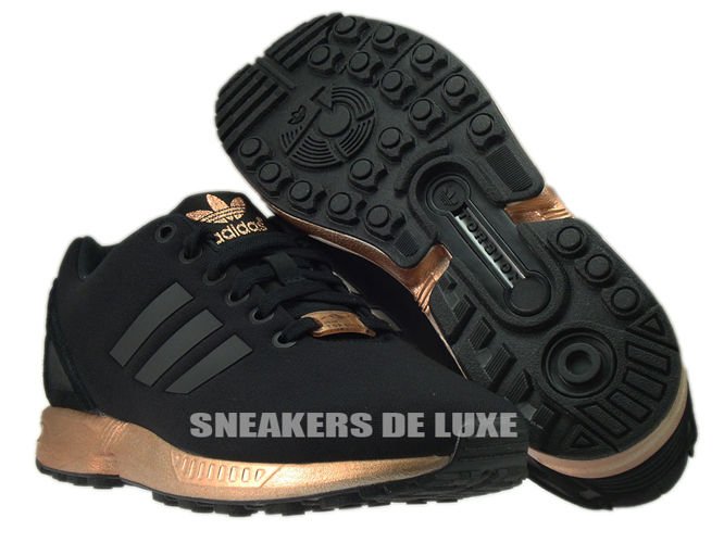 adidas zx flux black copper