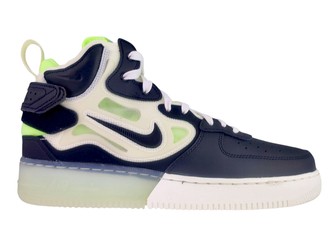 Nike Air Force 1 Mid React DQ1872-100 Sail/Black-Ghost Green