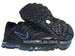 366718-008 Nike Air Max 2009+ Black/Black Blue Spark