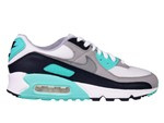 Nike Air Max 90 CD0881-100 White/Particle Grey-Hyper Turq