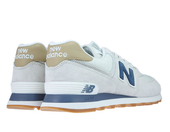 New Balance ML574LGI Light Cliff Grey with Vintage Indigo