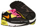 309298-002 Nike Air Max 90 Black/Citcuit Orange-Lemon Frost