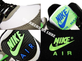 Nike Air Max 90 White/Neo Lime-Medium Grey-Black 306676-124