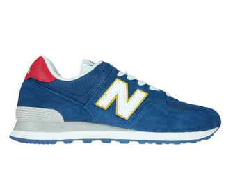 New Balance ML574OBA Dark Blue with Team Red