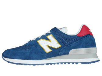 New Balance ML574OBA Dark Blue with Team Red