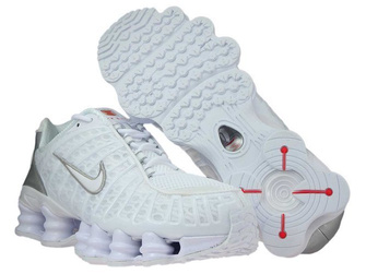 Nike Shox TL AV3595-100 White/White-Metallic Silver