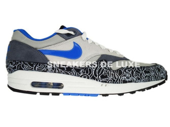 Nike Air Max 1 Neutral Grey/New Blue-Black 307133-041