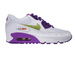 Nike Air Max 90 White/Metallic Gold Crt Purple 345017-112