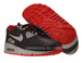 333888-005 Nike Air Max 90 Premium Black/Matte Silver-Sport Red