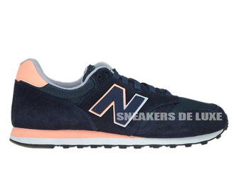 New Balance WL373GN Navy with Black & Pink