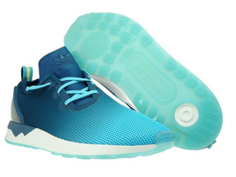 S79056 adidas ZX Flux ADV Asymmetrical Blue Glow/Mineral 