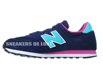 New Balance WL373NTP Navy / Turquoise / Pink