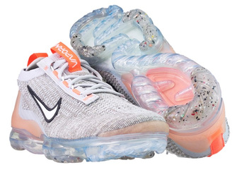 Nike Air VaporMax 2021 Flyknit DB1550-002 Grey Fog/White-Bright Mango