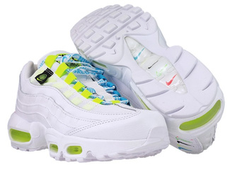 Nike Air Max 95 CV9030-100 White/White-Volt-Blue Fury