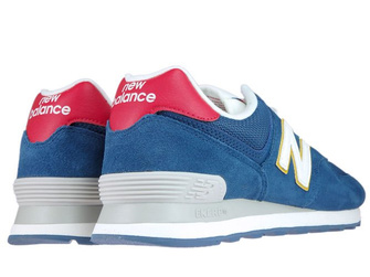 New Balance ML574OBA Dark Blue with Team Red