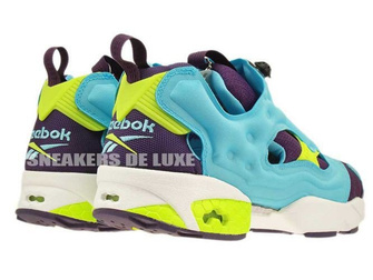 M46892 Reebok Insta Pump Fury Blue/Purple/Yellow/White