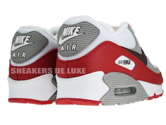 Nike Air Max 90 309299-128 White/Deep Burgundy-Varsity-Red Tech Grey 