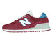 New Balance ML574OBC Scarlet with Light Blue