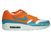 Nike Air Max 1 Bright Mandarine/Mineral Blue 308866-800