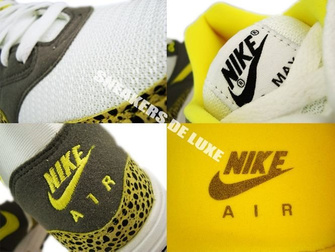 Nike Air Max 1 White/Voltage Yellow-Metallic 308866-171