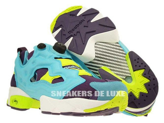 M46892 Reebok Insta Pump Fury Blue/Purple/Yellow/White