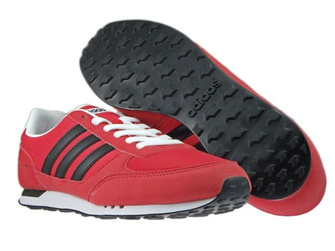 AW3876 adidas NEO City Racer Scarlet/Core Black/Ftwr White