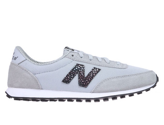 New Balance WL410BU Silver Mink with Black