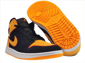 Nike Air Jordan 1 Mid SE FJ4923 008 Black/Vivid Orange