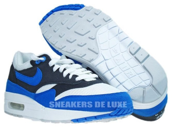 Nike Air Max 1 White/Signal Blue-Anthracite-Platinum 308866-109