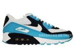 Nike Air Max 90 White/White-Chlorine Blue-Obsidian 309299-129