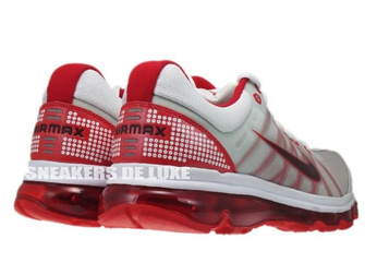 486978-166 Nike Air Max 2009+ White/Red Mahogany-Sport Red