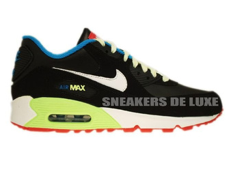 Nike Air Max 90 Black/White-Blue Lacquer Red 307793-026