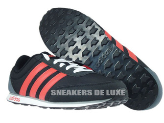 F99392 adidas neo V Racer core black / bright red / clear onix