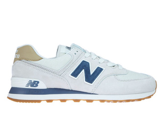 New Balance ML574LGI Light Cliff Grey with Vintage Indigo