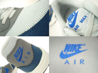 555766-040 Nike Air Max 1 Geyser Grey/Prize Blue-Cool Grey