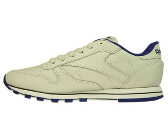 28413 Reebok Classic Leather Ecru/Navy