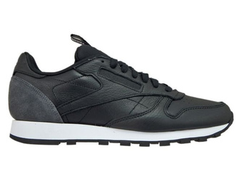 BS6210 Reebok Classic Leather Iconing Taping Black/Coal/White