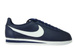 749571-414 Nike Cortez Classic Leather Midnight Navy/White