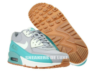 616730-032 Nike Air Max 90 Wolf Grey / Barely Green - Washed Teal