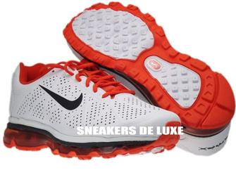 Nike Air Max 2011+ LeatherWhite Anthracite/Team-Orange 456325-102