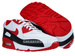 Nike Air Max 90 White/Sport Red-Black 375572-101