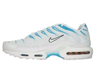 852630-105 Nike Air Max Plus TN 1 White/White-Lt Blue Fury