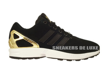 B35319 adidas ZX Flux Core Black / Core Black / Gold Met.