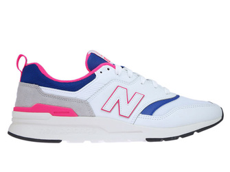 New Balance CM997HAJ White with Laser Blue