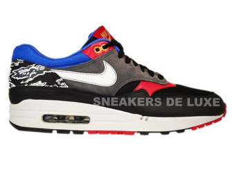 Nike Air Max 1 Black/White-Varsity Red-Varsity Royal 308866-011