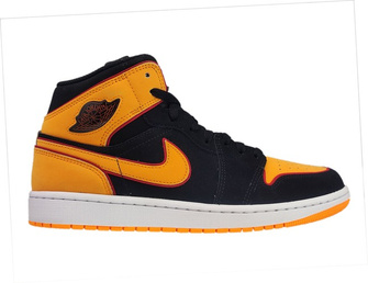 Nike Air Jordan 1 Mid SE FJ4923 008 Black/Vivid Orange