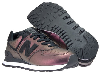 New Balance WL574KSB Sheen Pack Black